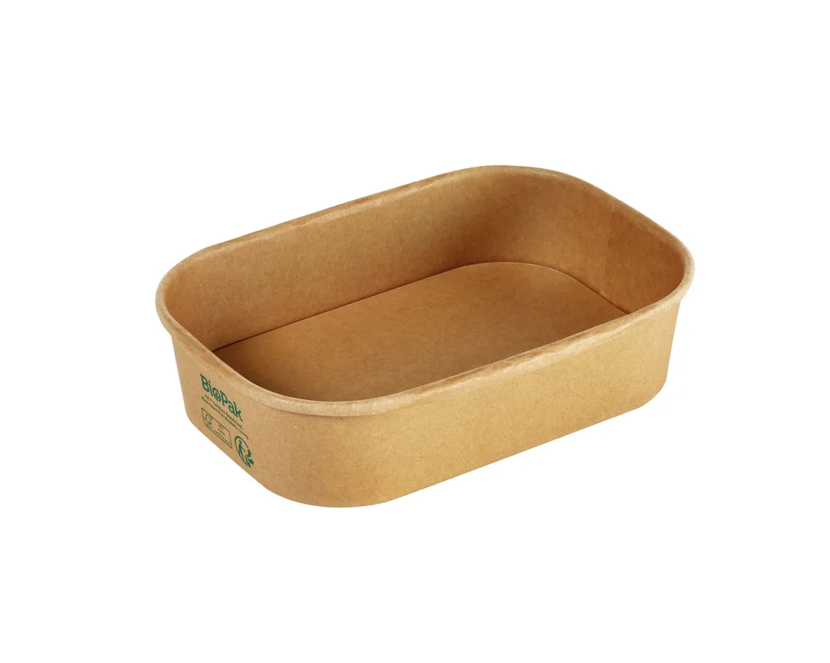 Menübox 500/750/1000 ml · 171×120 mm · Braun · Karton