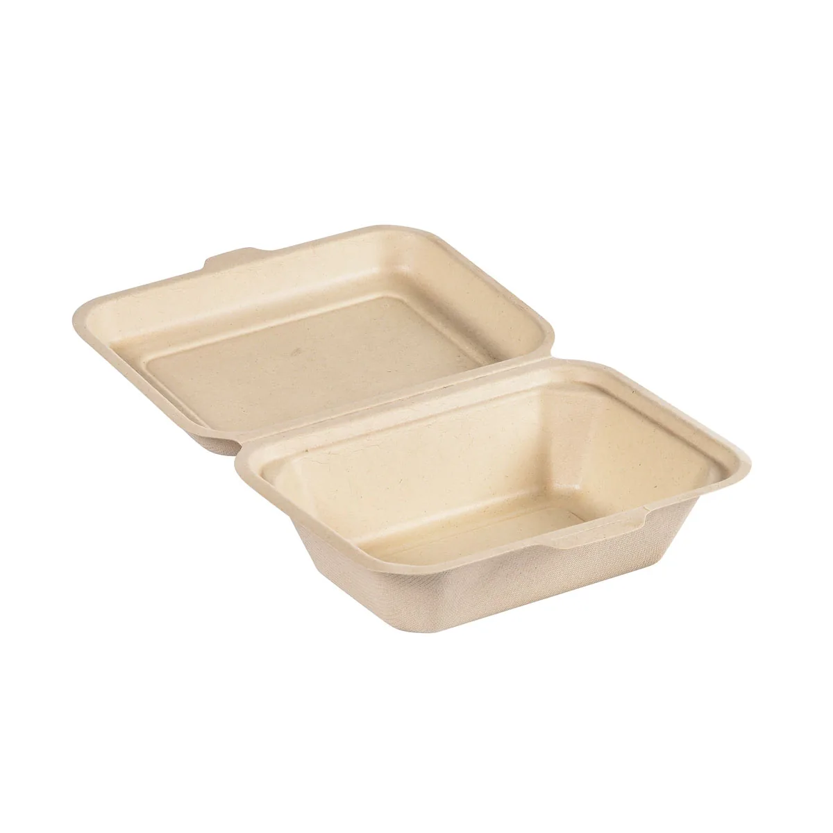 Menübox 600 ml · 130×180×50 mm · Braun · Bagasse