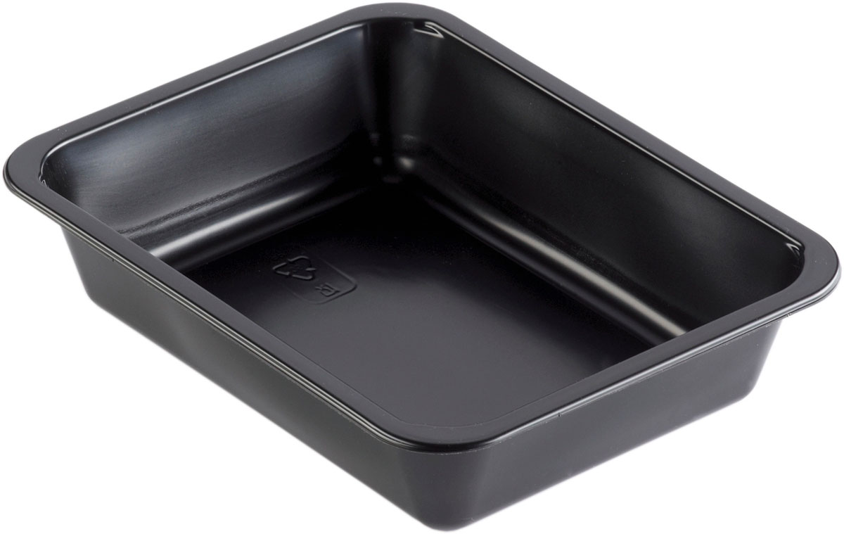PP-Schale Caterline 227×178×50 mm Schwarz ungeteilt