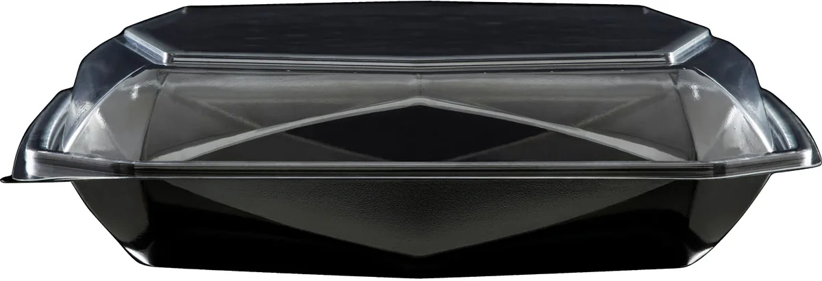 Octaview 925/1150 ml · 225×225 mm · Schwarz · APET