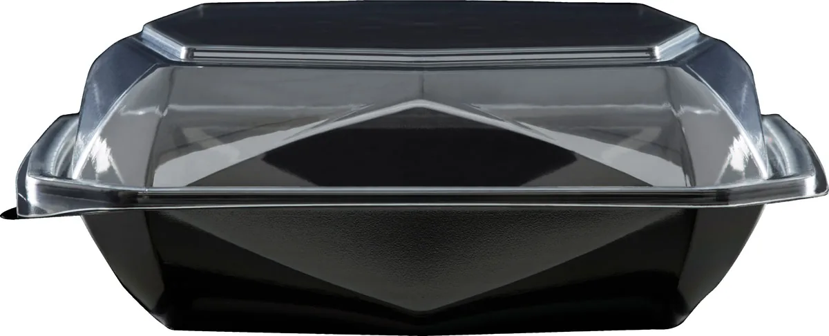 Octaview 625/800 ml · 185×185 mm · Schwarz · APET