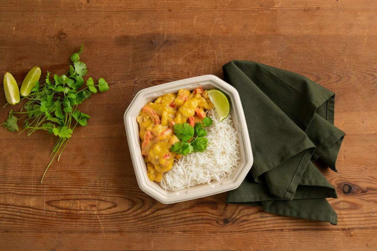 Salatschale 650 ml · 183×183×43 mm · Braun · Bagasse