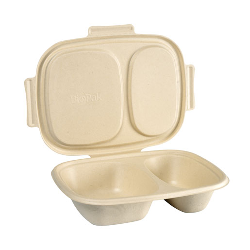 Shield Klappbox - 600|300 ml - Braun - 2-Teilung