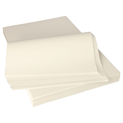 Einschlagpapier · 1/8 Bogen · 375×250 mm · Weiß · Pergamentersatz