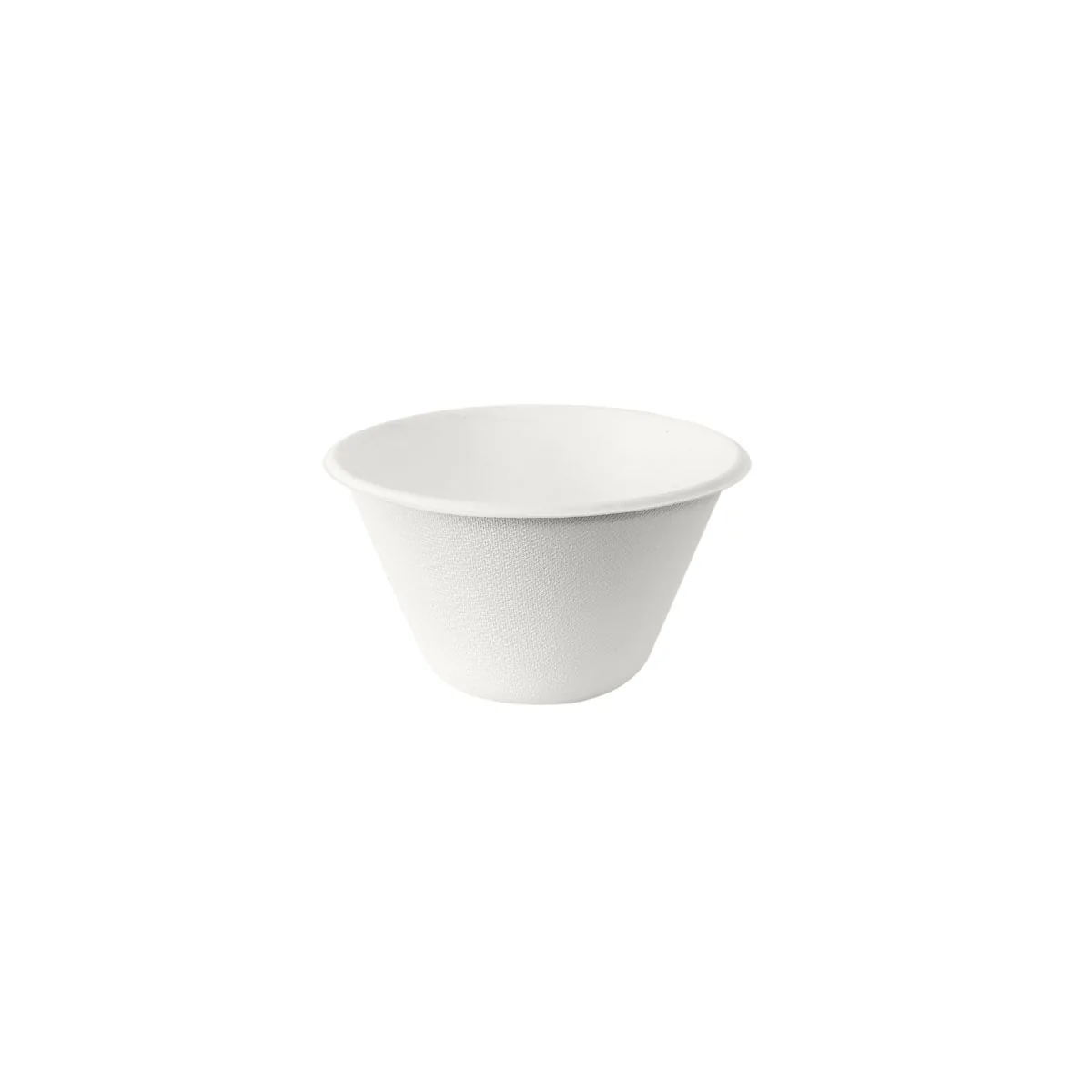 Schale 350 ml · 117×117×66 mm · Weiß · Bagasse