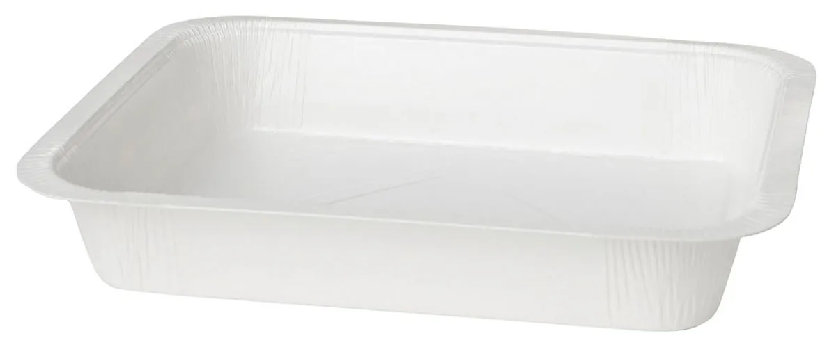 Karton/PET Schale 1150 ml · 227×177×40 mm · Weiß · Karton