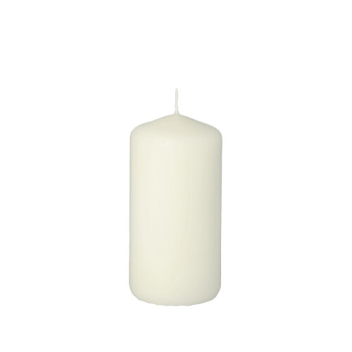 Stumpenkerze · Ø 50×100 mm · Weiß · Paraffin