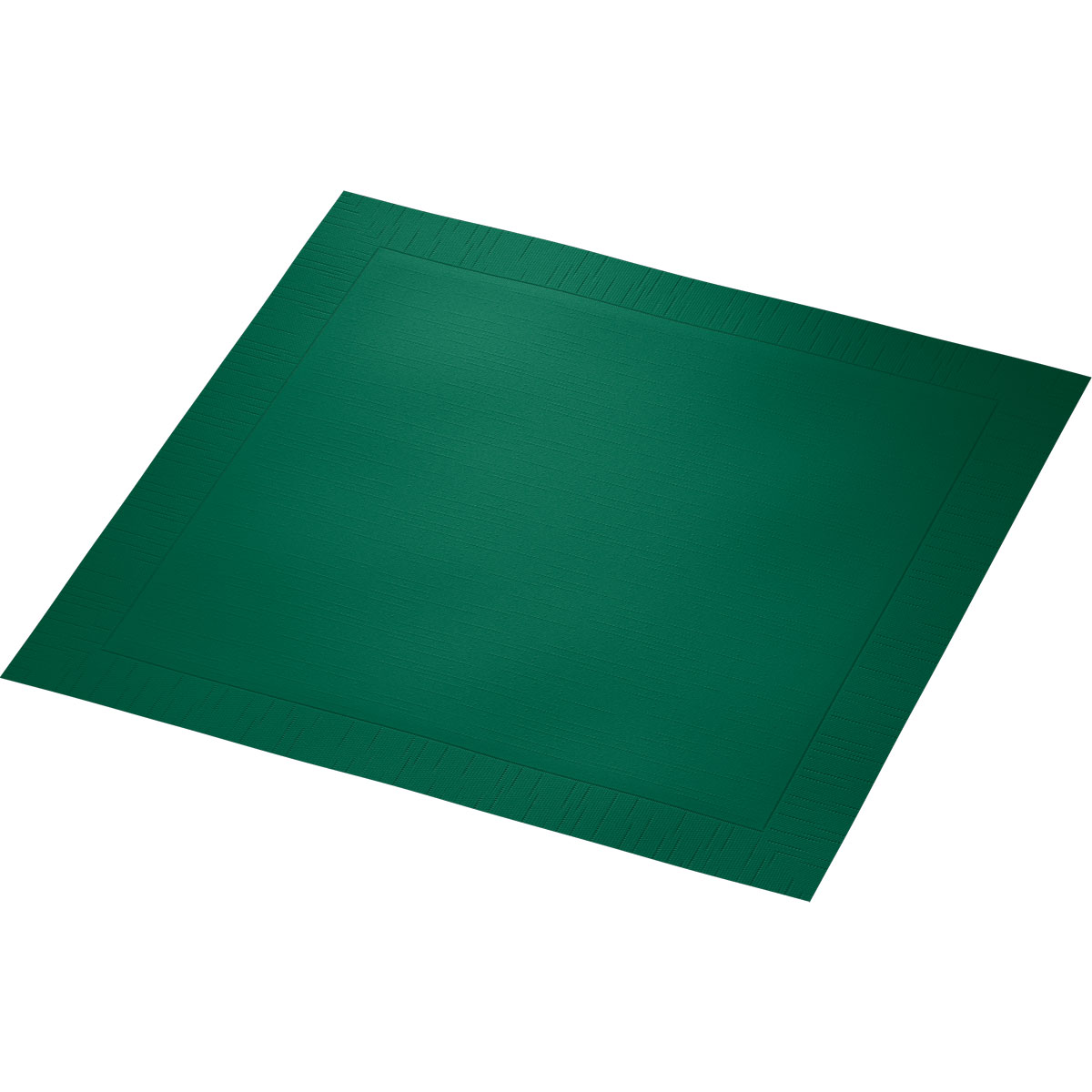 Serviette · 40×40 cm · Jägergrün · 4-lagig · 1/4 Falz