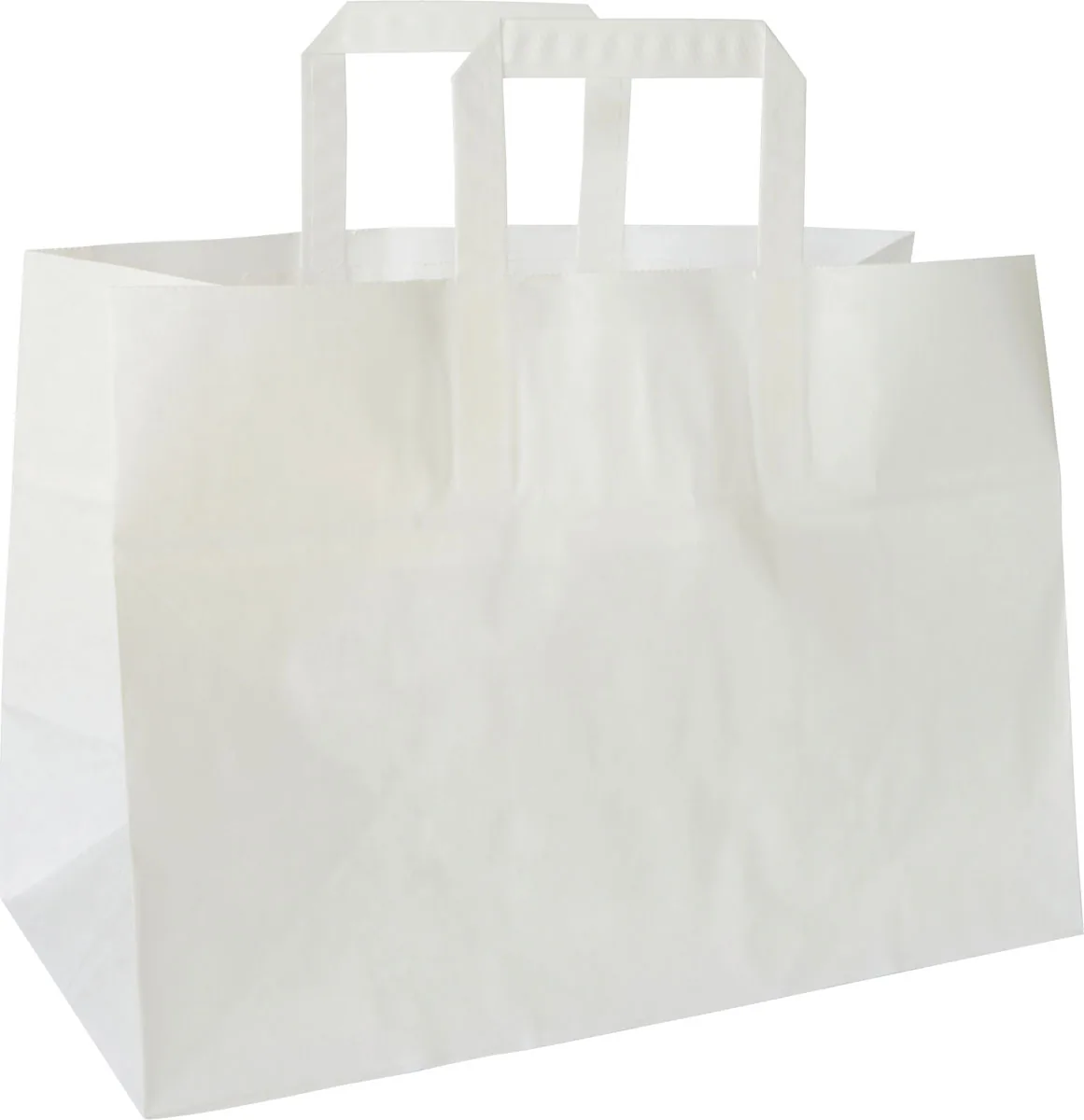 Tragetasche · 360×170×270 mm · Weiß · Kraftpapier