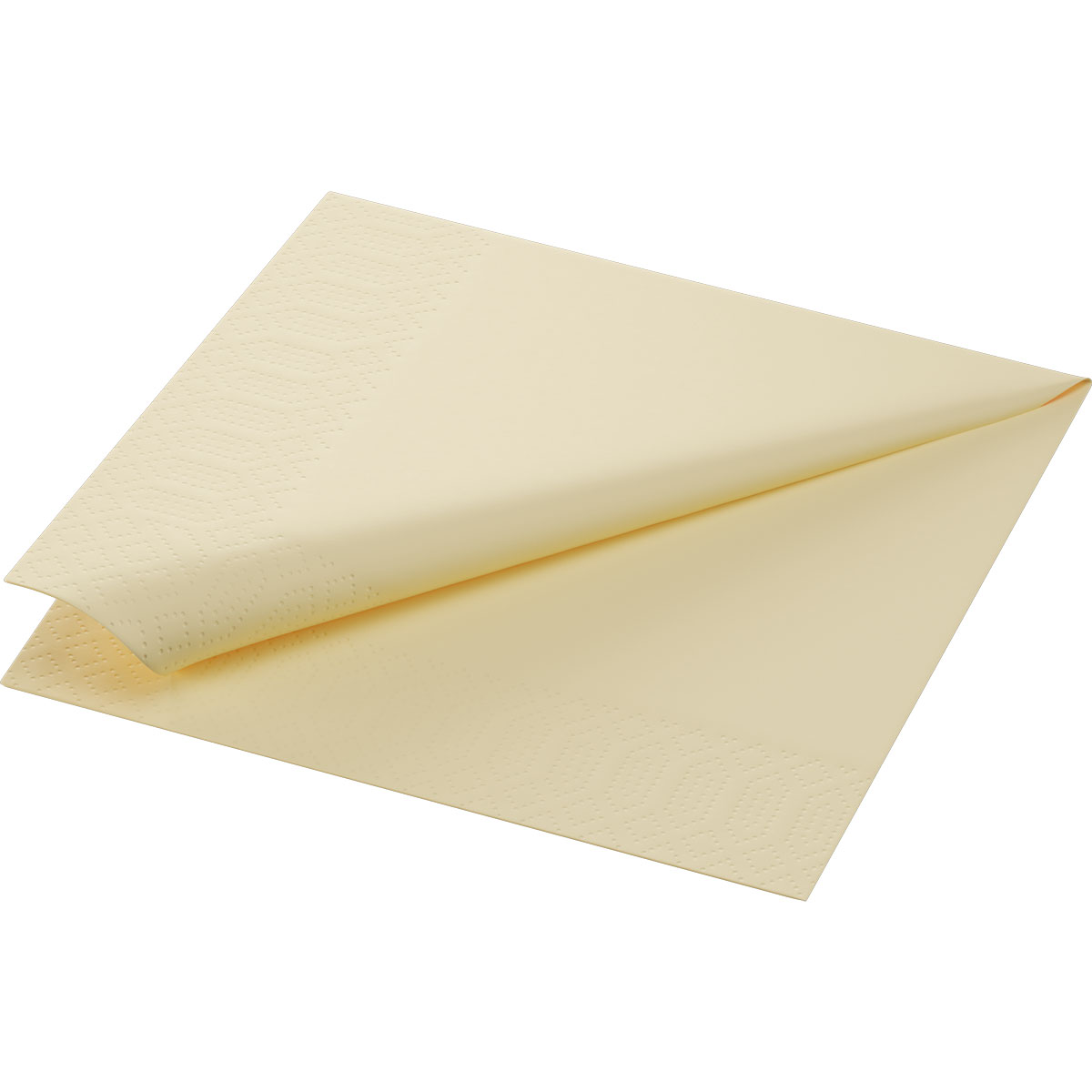 Serviette · 33×33 cm · Cream · 3-lagig · 1/4 Falz · Tissue