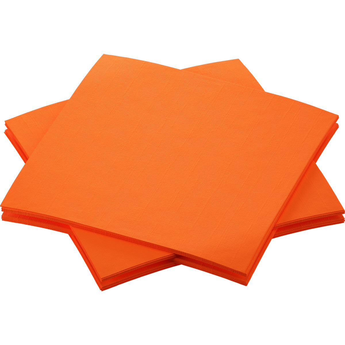 Serviette Dunisoft Bio · 20×20 cm · Sun Orange · Airlaid