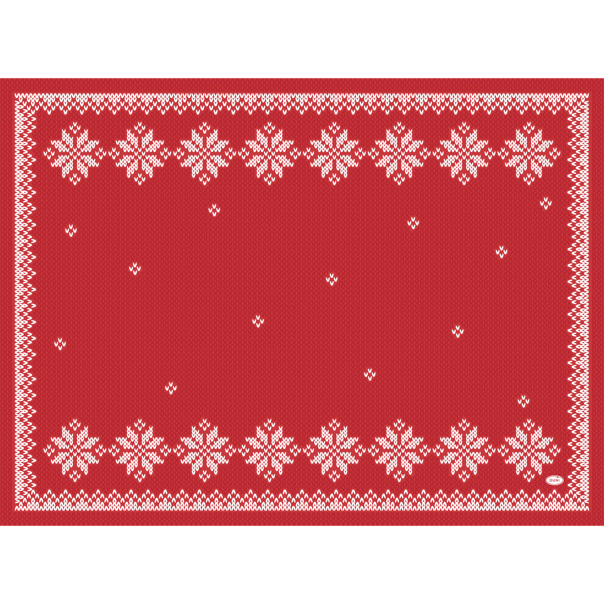 Tischset Dunicel Bio Knitted Traditions · 30×40 cm · Rot · Airlaid