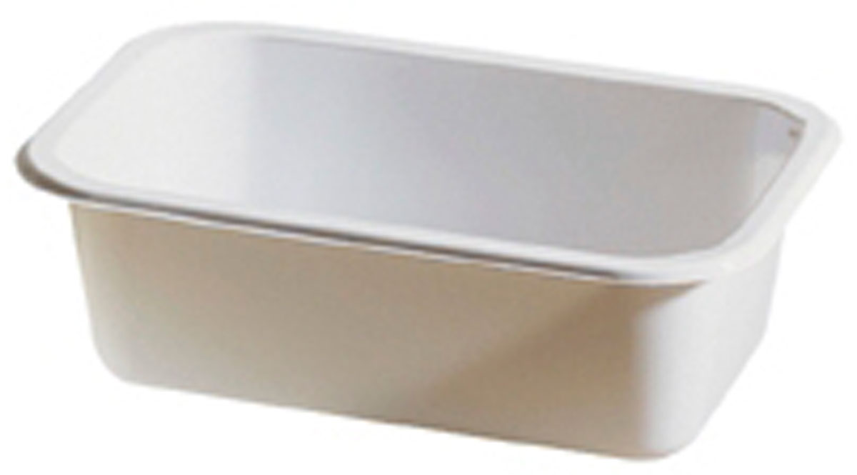 CPET-Schale 760 ml · 188×119×54 mm · Weiß · CPET
