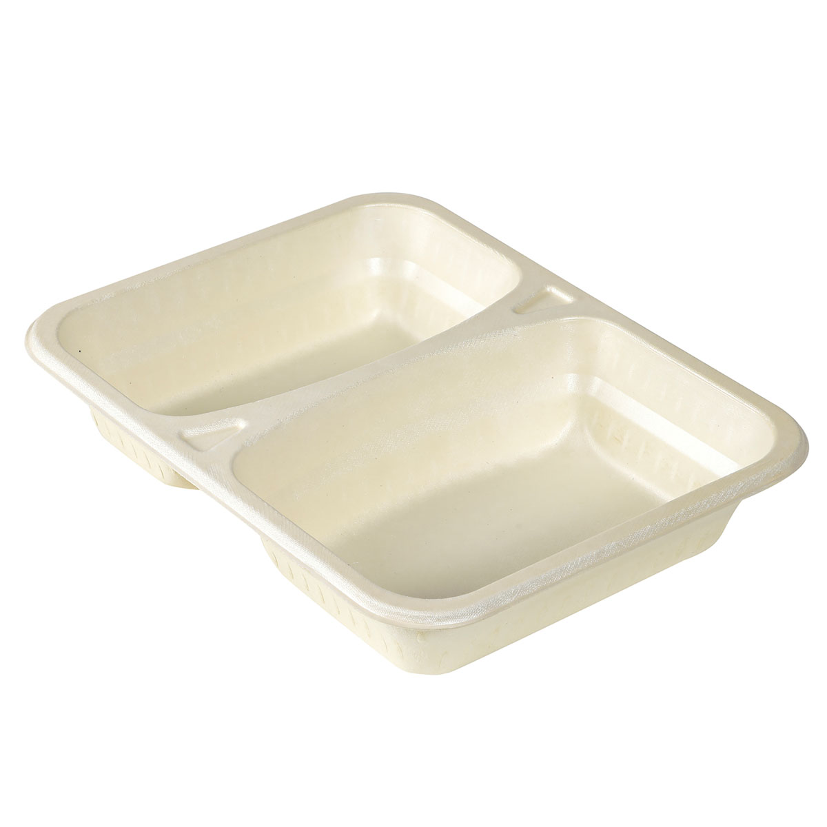 Schale Faser 227×178×45 mm - 640|465 ml - Naturbraun - 2-Teilung Natürlich