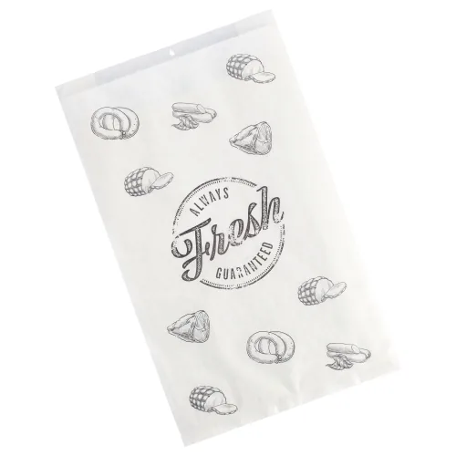 Fleischerbeutel · 320×200×70 mm · Weiß · Kraftpapier