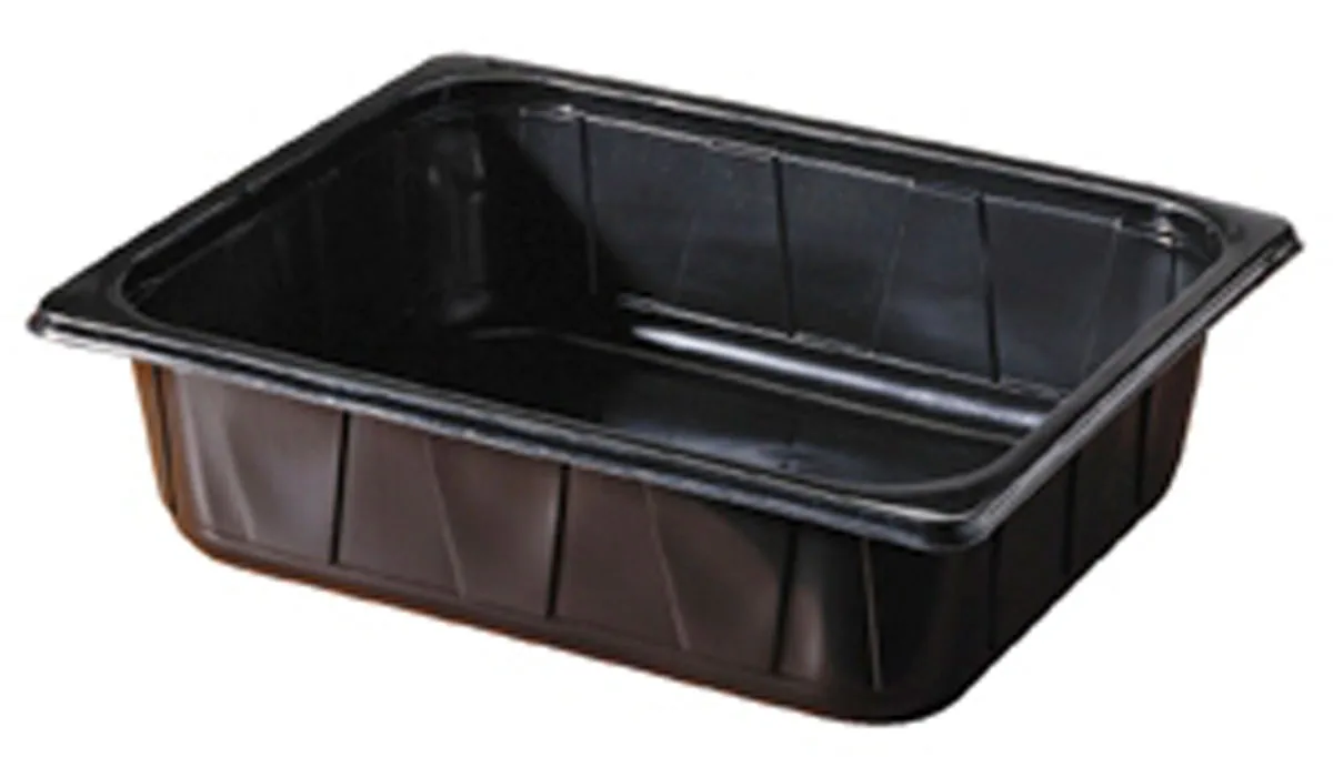 PP-Schale ½ GN 5000 ml · 325×265×80 mm · Schwarz · PP