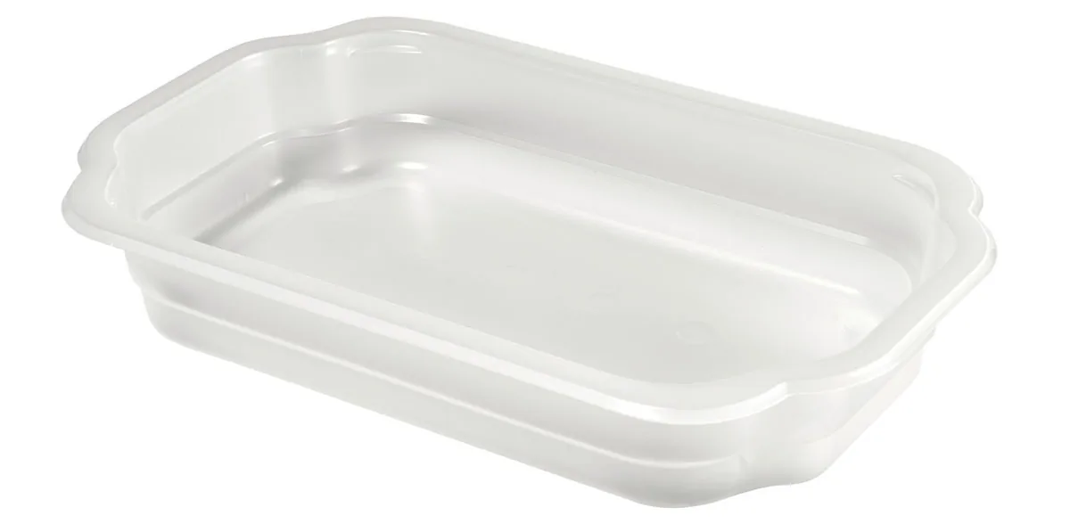 Kunststoff Schale Take-AwayPlus 1100 ml · 250×159×43 mm · Transparent · PP · ungeteilt