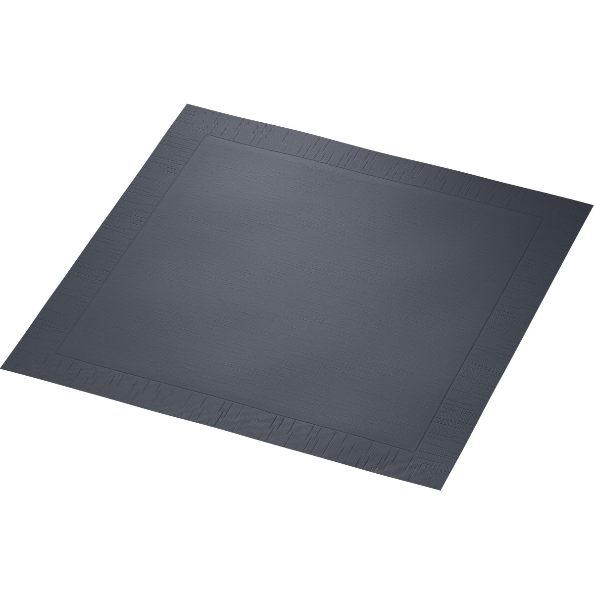 Serviette · 40×40 cm · Schwarz · 4-lagig · 1/4 Falz