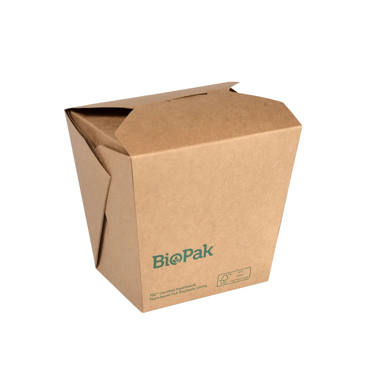 Nudelbox 960 ml · 114×98×110 mm · Braun · Karton – Duni Bio Box