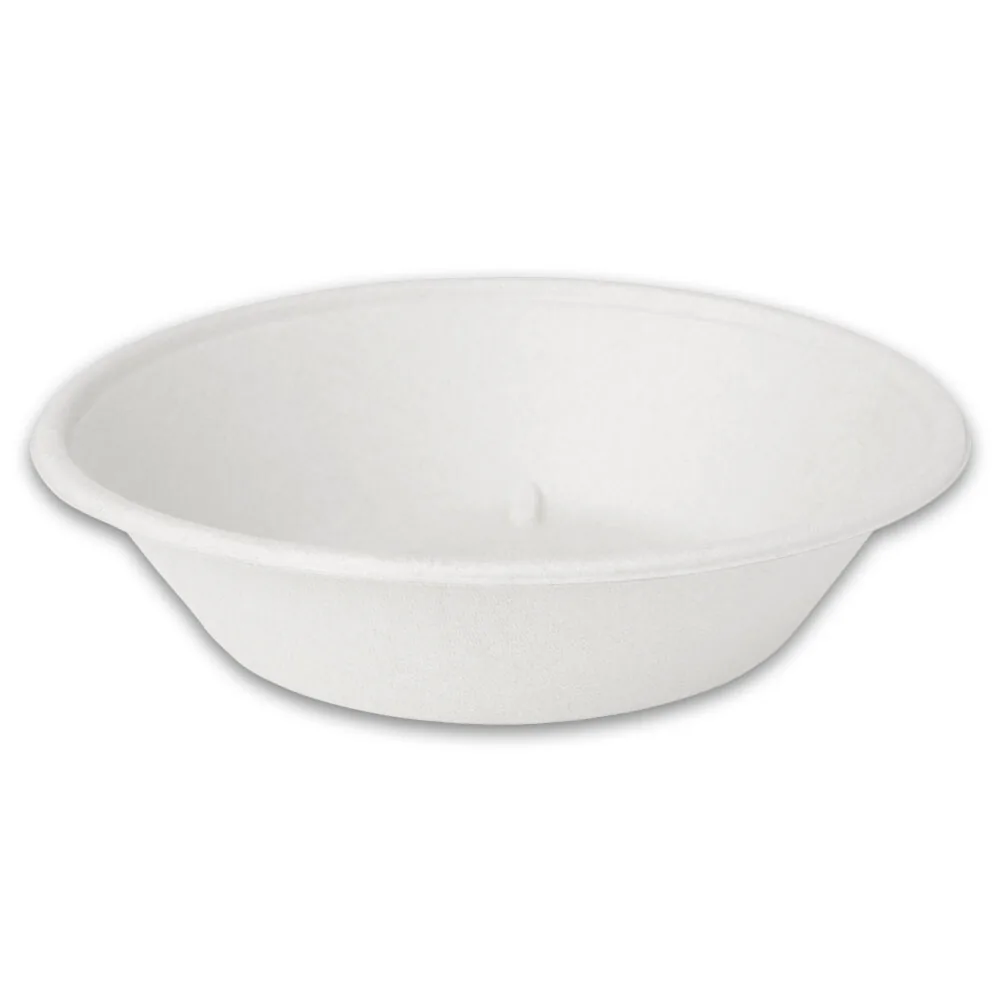 Salatschale 800 ml · 194×194×48 mm · Weiß · Bagasse