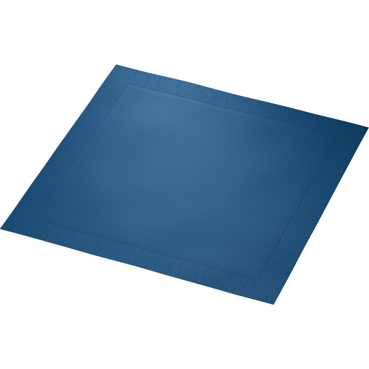 Serviette · 40×40 cm · Dunkelblau · 4-lagig · 1/4 Falz
