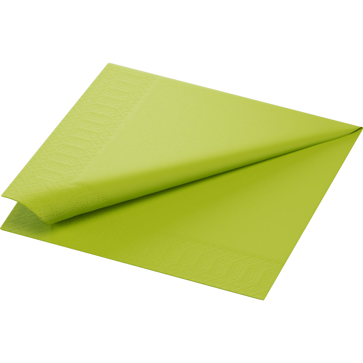 Serviette · 40×40 cm · Kiwi · 3-lagig · 1/4 Falz · Tissue