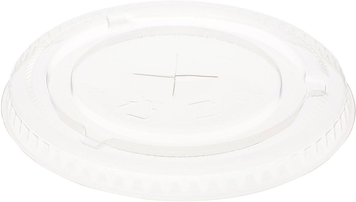 Flacher Deckel mit Öffnung 270/360 ml Transparent