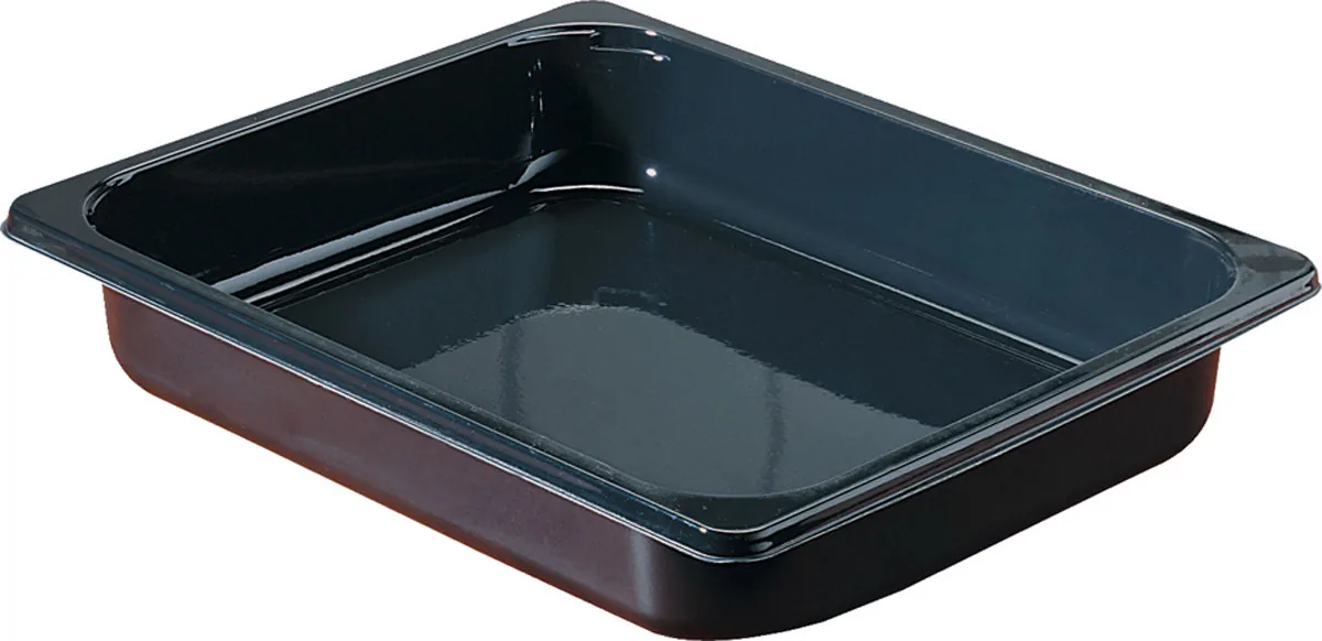 CPET-Schale ½ GN 3350 ml · 325×265×50 mm · Schwarz · CPET