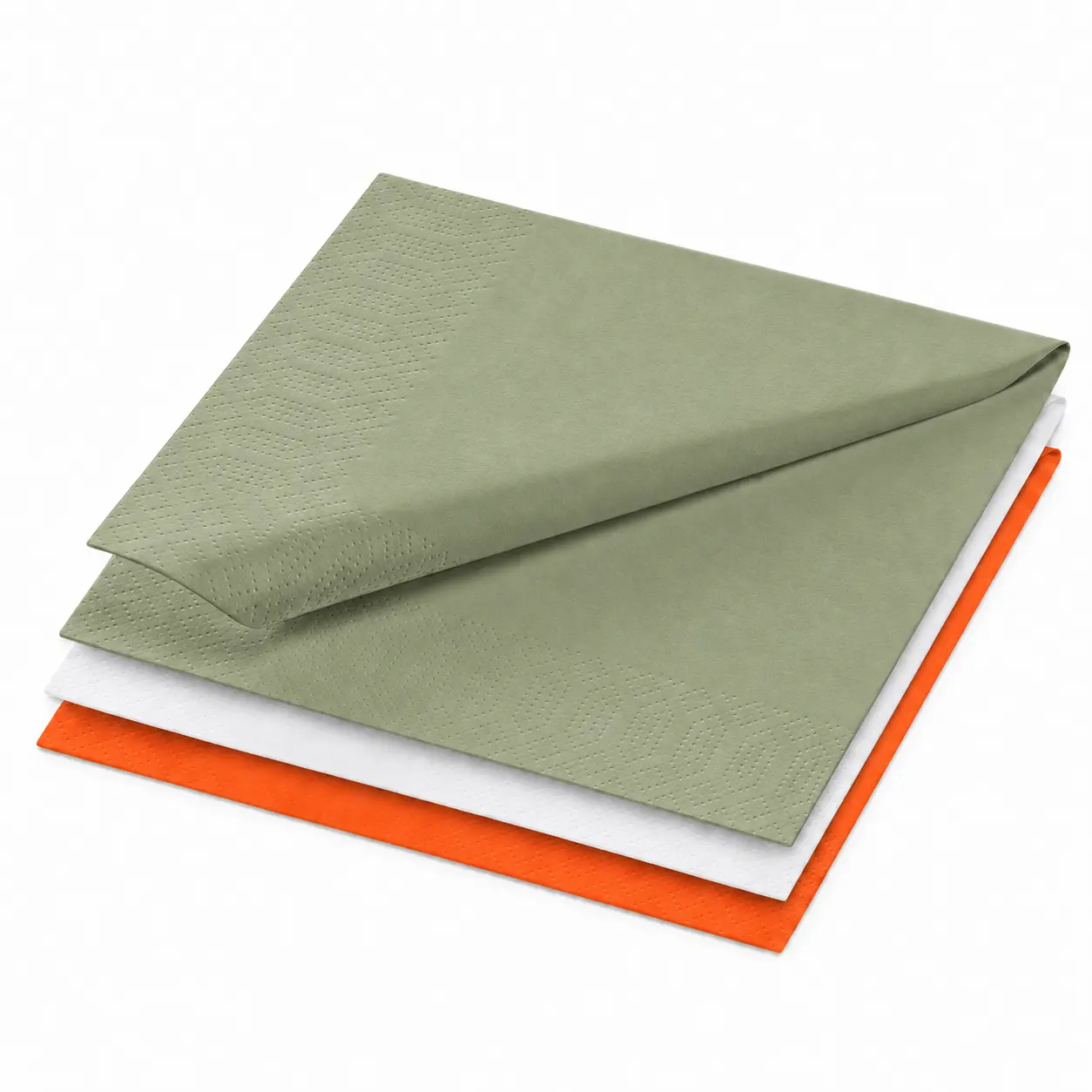 Serviette · 40×40 cm · 2-lagig · 1/4 Falz · Tissue