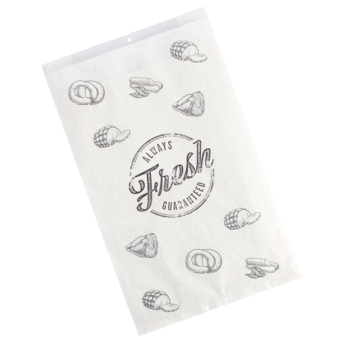 Fleischerbeutel · 320×200×70 mm · Weiß · Kraftpapier