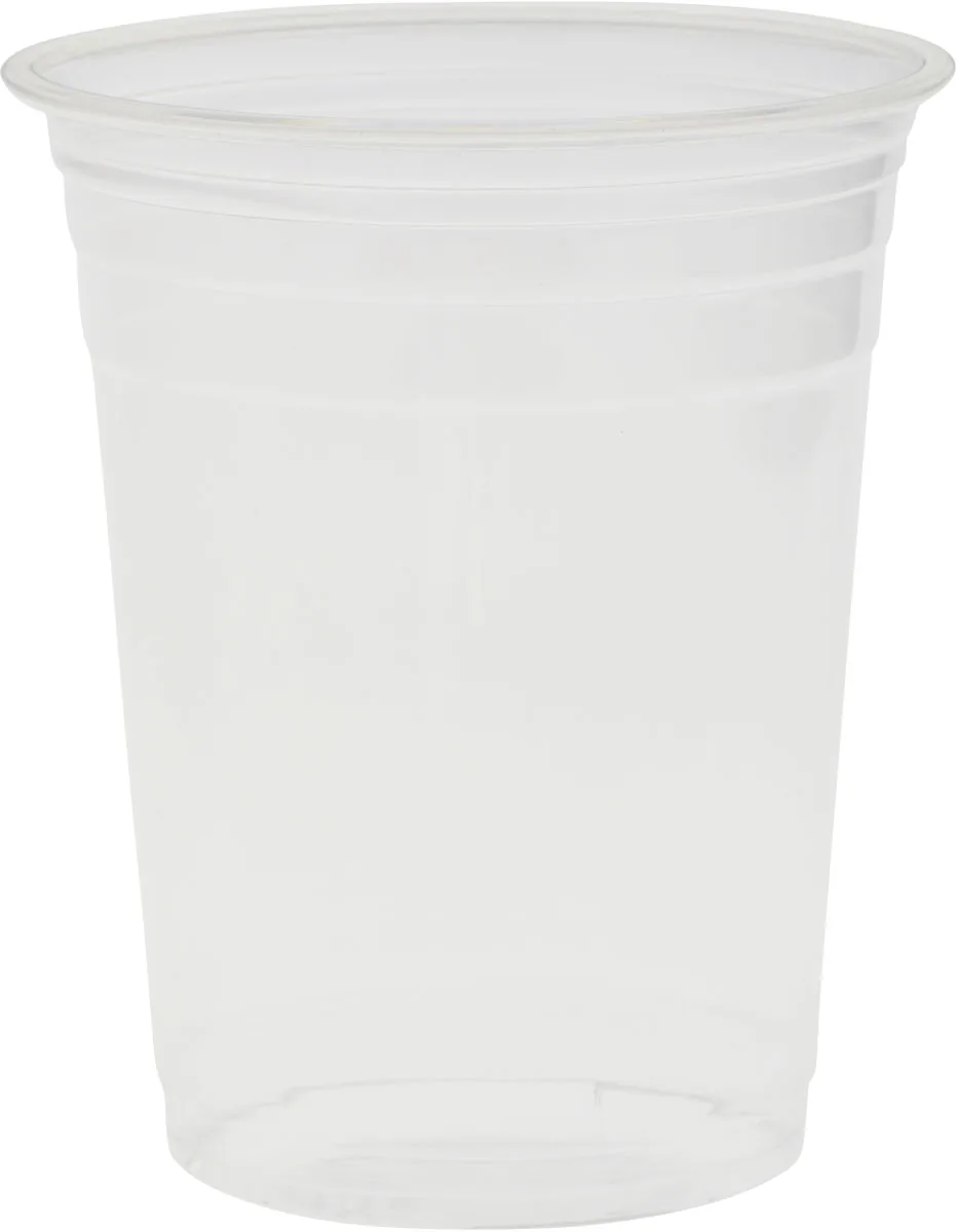 Trinkbecher 0,4 l mit Eichstrich · 98×98×121 mm · Transparent · rPET