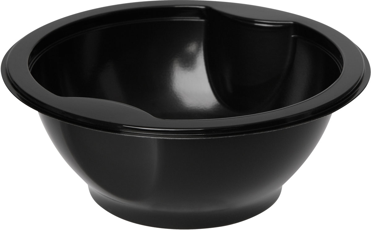 Multi-Schale 153×153×60 mm Schwarz ungeteilt