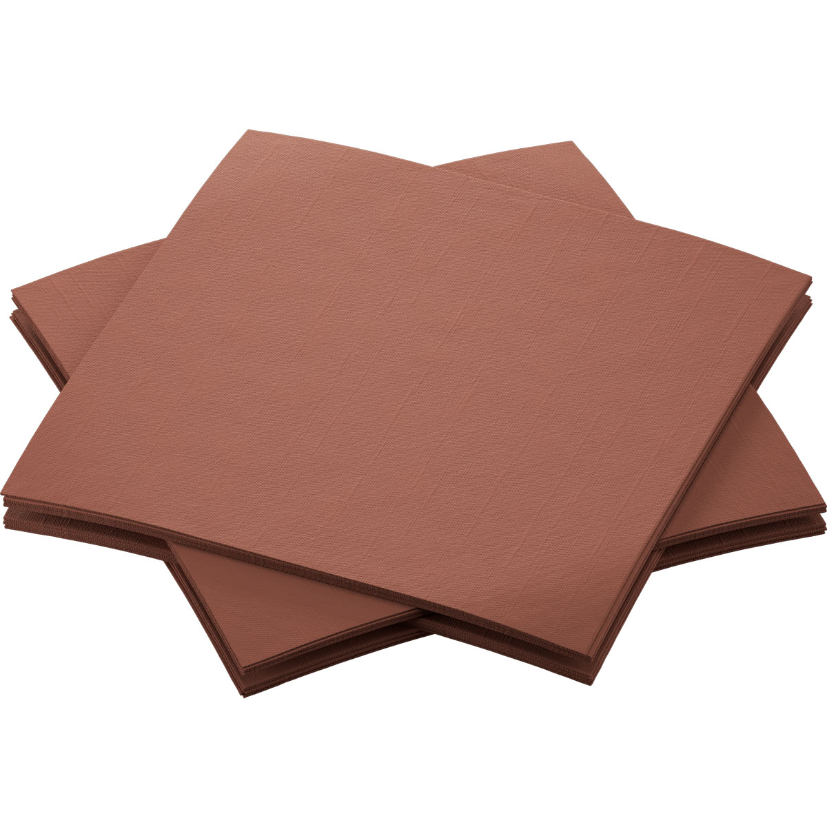 Serviette Dunisoft Bio · 20×20 cm · Chestnut · Airlaid