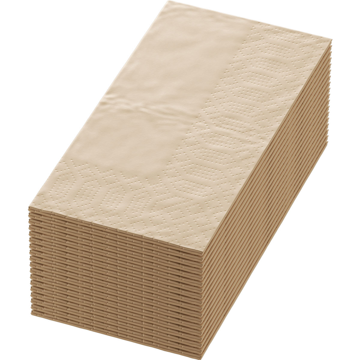 Tissue-Serviette 33×33 cm Natural Brown 2-lagig 1/8 (klein)