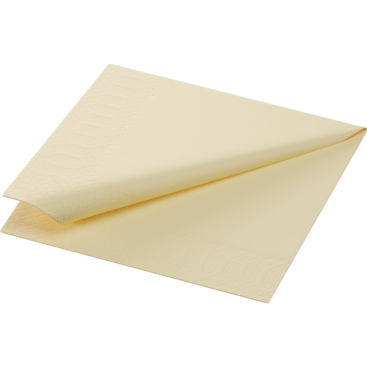 Serviette · 24×24 cm · Cream · 3-lagig · 1/4 Falz · Tissue