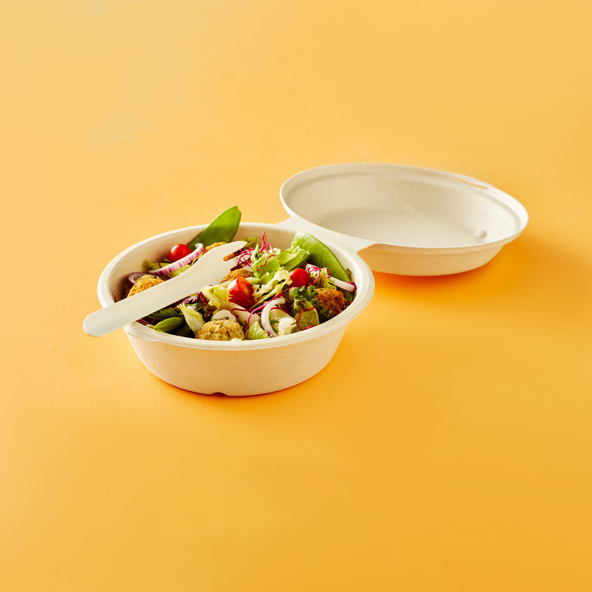 Burgerbox - 750 ml - 171×171×55 mm - Braun - ungeteilt