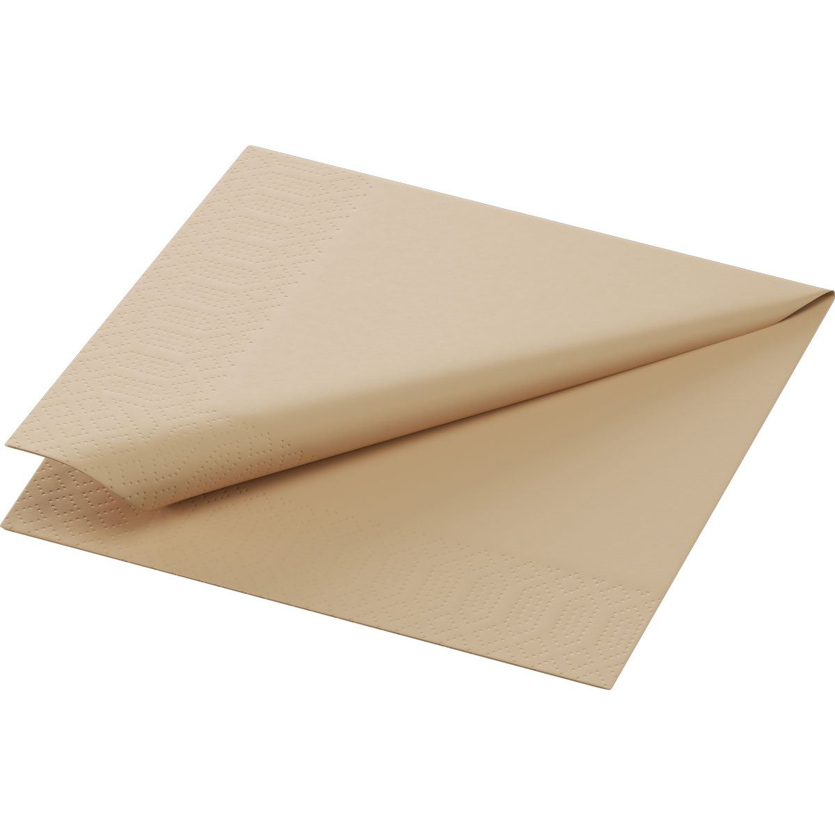 Tissue-Serviette 24×24 cm Natural Brown 2-lagig
