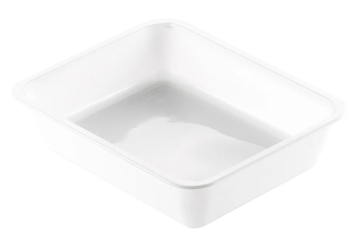 CPET-Schale 1500 ml · 225×175×54 mm · Weiß · CPET