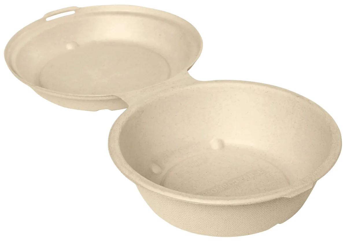 Burgerbox 750 ml · 171×171×55 mm · Braun · Bagasse