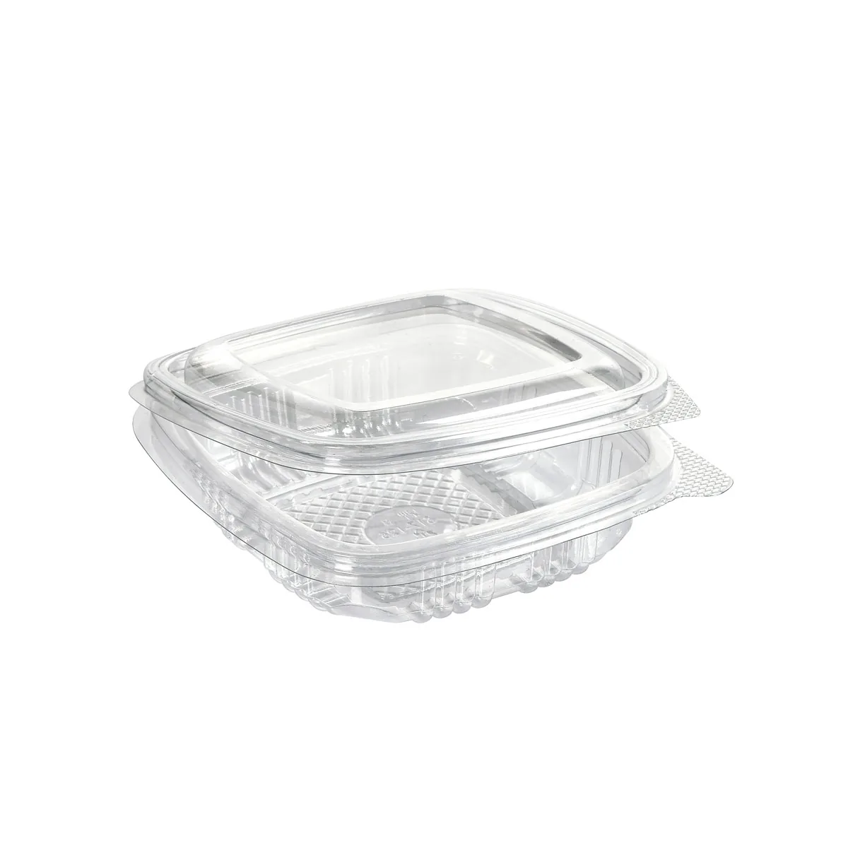 Deli-Box 125 ml Transparent, 117×112×29 mm, RPET, ungeteilt