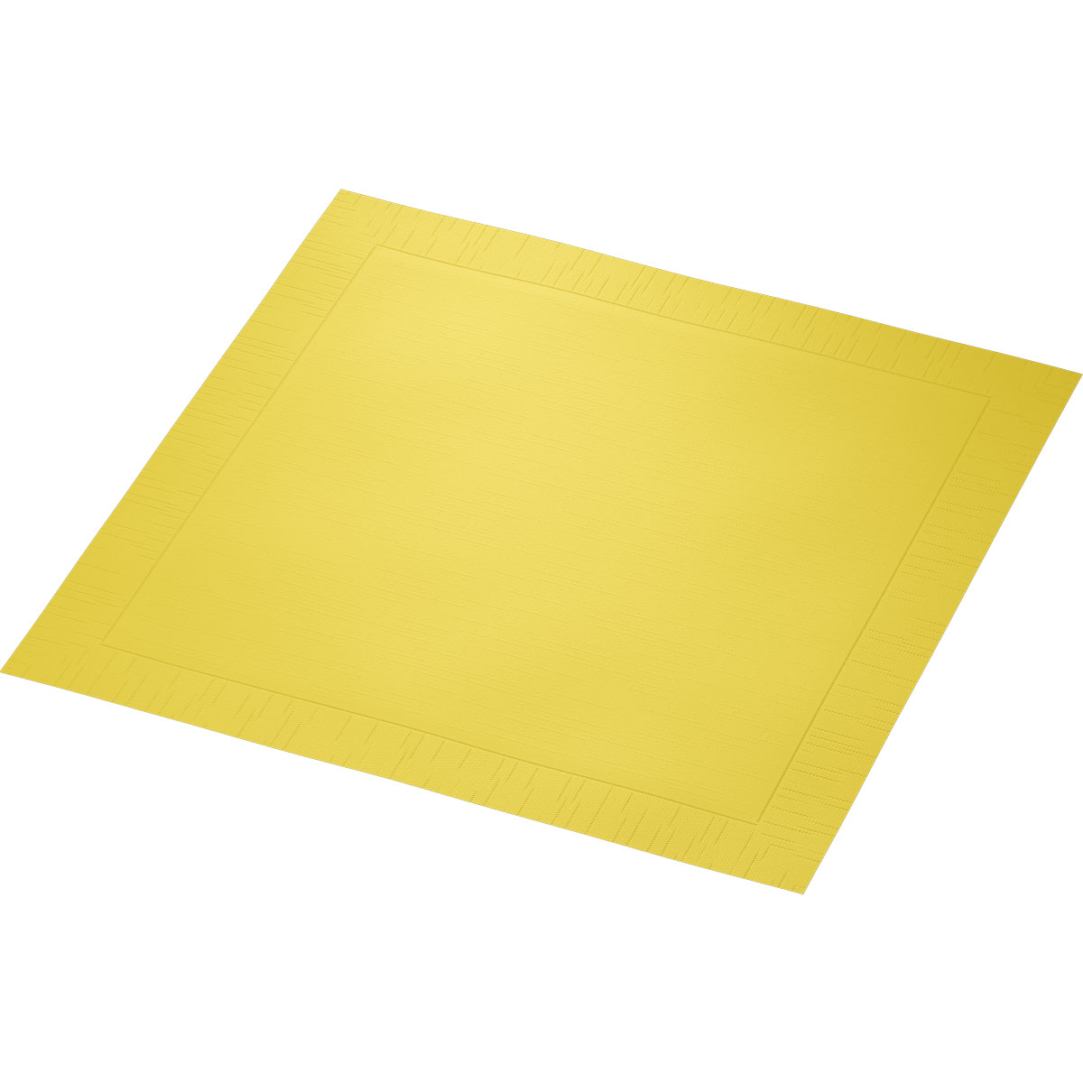 Serviette · 40×40 cm · Gelb · 4-lagig · 1/4 Falz