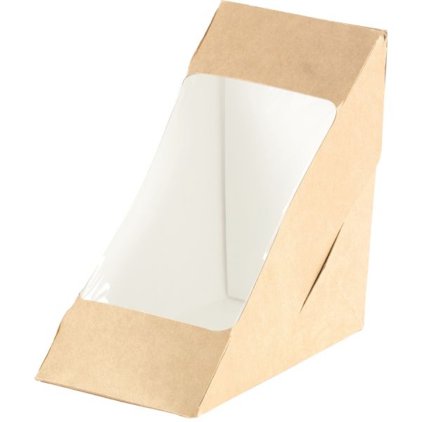 Box für 2 Sandwichecken mit PLA-Fenster ecoecho®